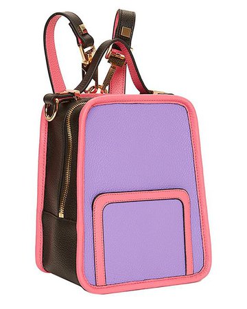 Lyst - Luana Italy Margherita Mini Leather Backpack in Purple