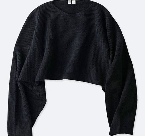 crop sweater black