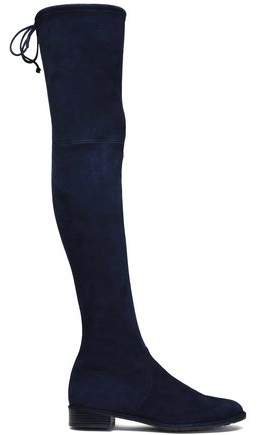 Stretch-suede Thigh Boots