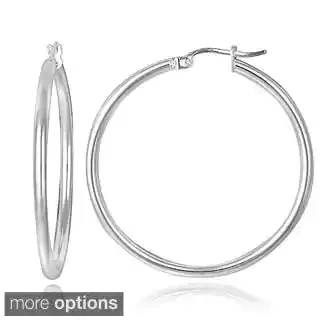silver loops earrings - Google Search