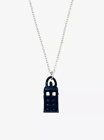 Doctor Who Enamel TARDIS Necklace