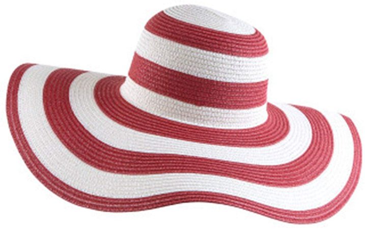 Floppy Wide Brim Straw Hat Women Summer Beach Cap Sun Hat (Beige) at Amazon Women’s Clothing store