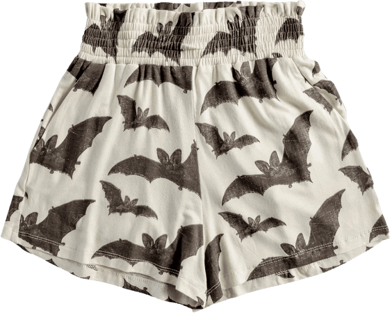 KQ Bamboo Brown Bats Shorts Tween 13/14