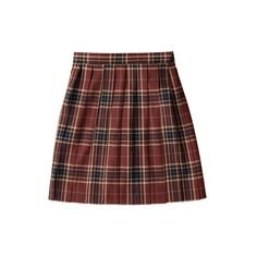 brown plaid skirt