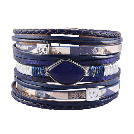 AZORA Leather Cuff Bracelet