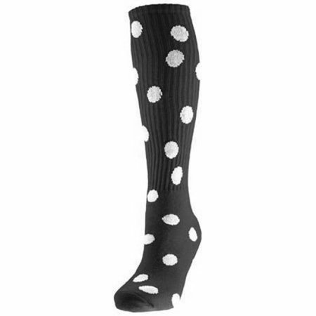 Black socks white polka dots 1
