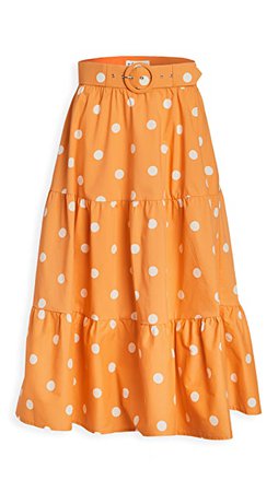 For Love & Lemons Auburn Dot Midi Skirt | SHOPBOP