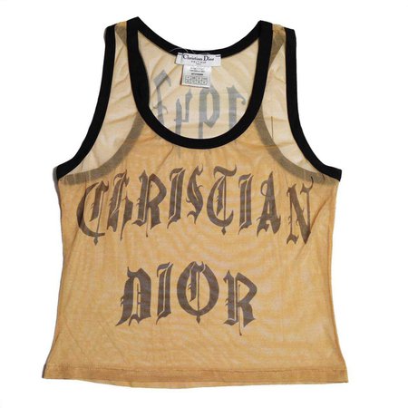 Christian Dior by John Galliano tank top