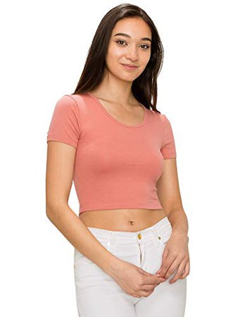 EttelLut Cute Basic Crop Top-Casual Sexy Yoga Gym Cotton Knit at Amazon Women’s Clothing store: