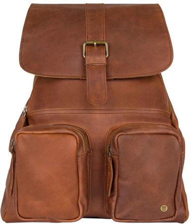 MAHI Leather - Leather Roma Backpack Rucksack Womens In Vintage Brown