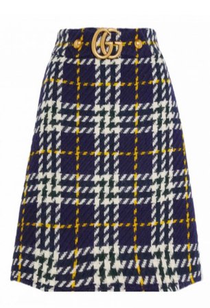 Gucci tartan skirt