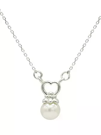 Heart Pearl Necklace | W Concept