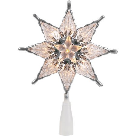 Holiday Time Light-Up Tree Topper, 8 In., Star-Shaped Design - Walmart.com