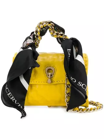 Ermanno Scervino Mini Scarf Embellished Bag - Farfetch