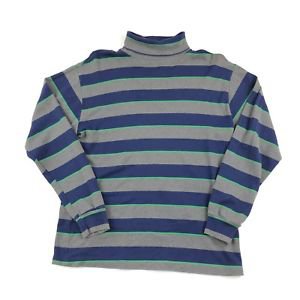 Vintage 90s GAP Turtle Neck Color Block Striped Sweater Size Medium Made in USA $30.00