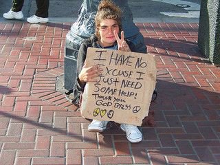 homeless girl