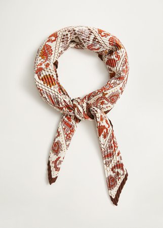 Paisley print scarf - Women | Mango USA
