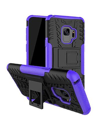 Samsung Galaxy S9 Case, Voberry Shockproof Heavy Duty Stand Case Skin Cover For Samsung Galaxy S9 5.8inch (Purple): Clothing