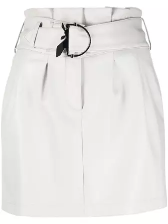 Patrizia Pepe Essential Belted Mini Skirt - Farfetch