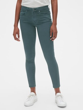 Soft Wear Mid Rise True Skinny Ankle Jeans in Color | Gap