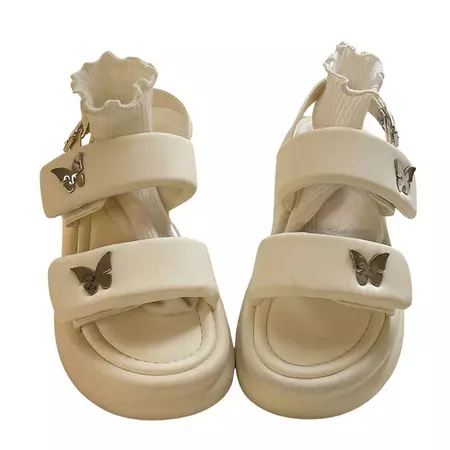 Butterfly Aesthetic Platform Sandals | BOOGZEL CLOTHING – Boogzel Clothing