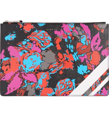 Givenchy Medium Iconic Flower Print Pouch | Nordstrom