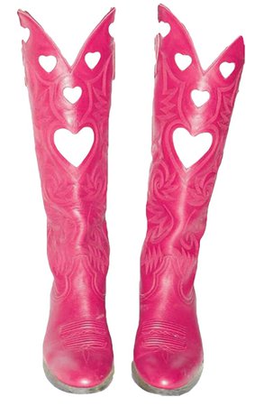 pink heart cowgirl boots