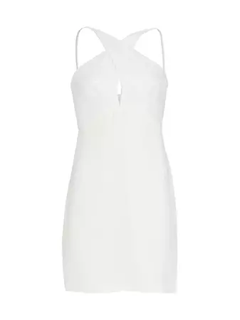 Shop Halston Diletta Sequin-Embroidered Minidress | Saks Fifth Avenue