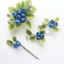 blueberry hair clips - Google Search