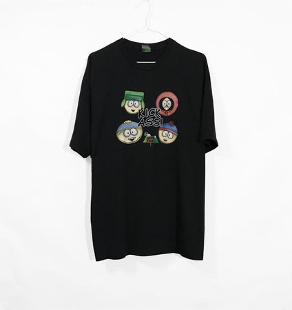 Vintage 1998 South Park Kick Ass T-shirt Rare Comedy Central | Etsy