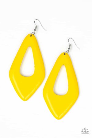 A SHORE Bet Yellow | Paparazzi Earring | Color Yellow