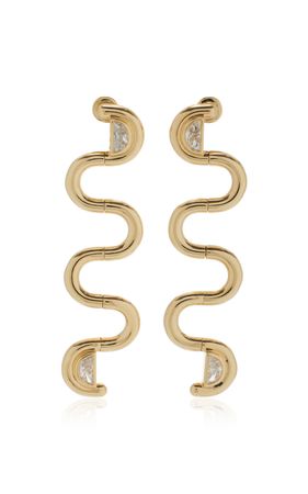 Edessa 18k Yellow Gold Diamond Earrings By State Property | Moda Operandi