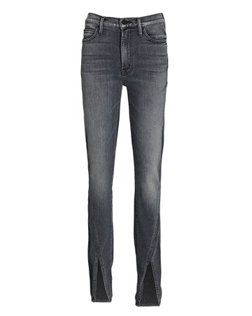 MOTHER The Rascal Sliced Up Straight-Leg Jeans | INTERMIX®