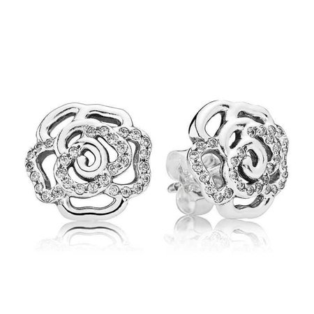 PANDORA Shimmering Rose Earrings