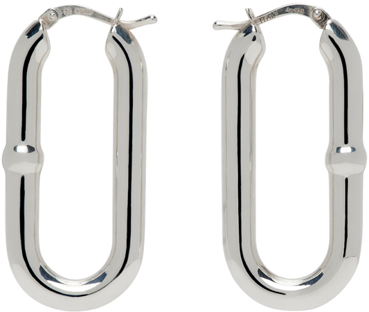 BOTTEGA VENETA Silver Chain Earrings