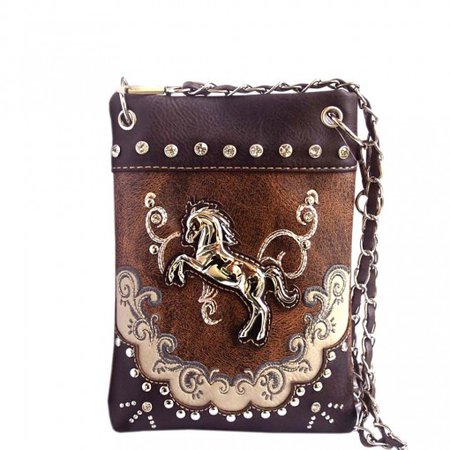 G939W100LCR-Concealed Carry Butterfly Print Western Spiritual Cross Handbag