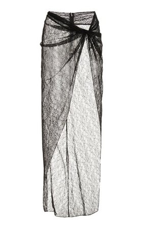 Sheer Wrap Maxi Skirt By Laquan Smith | Moda Operandi