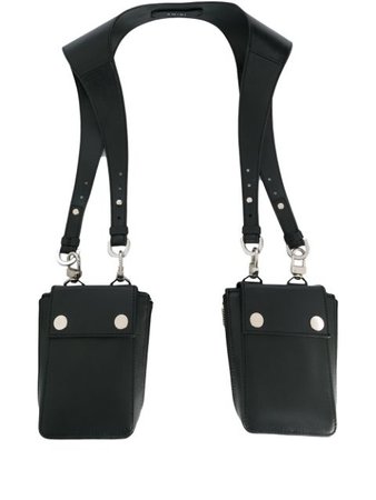 Amiri Harness Shoulder Bag Y0A32328CA Black | Farfetch