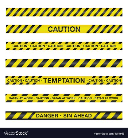 Spiritual Police Caution Tape Royalty Free Vector Image