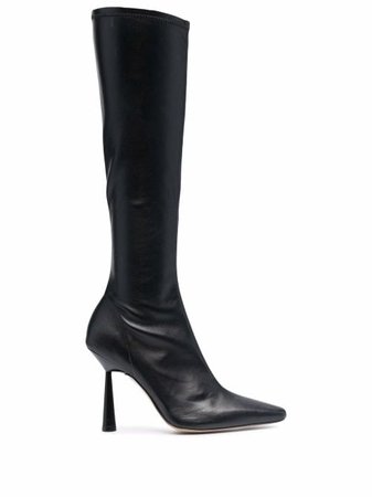 GIABORGHINI Rosie 8 100mm Leather knee-high Boots - Farfetch