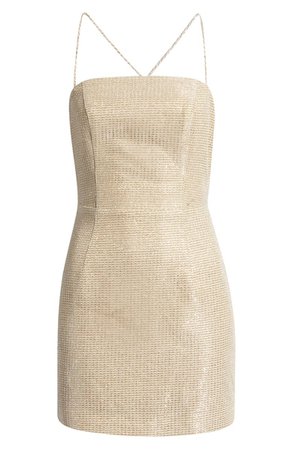 Lulus Earned Your Win Metallic Lace Cocktail Dress | Nordstrom