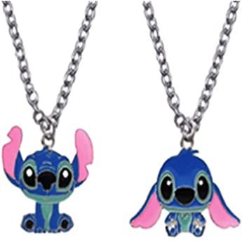 Amazon.com: Stitch and Angel Gifts Environmental Zinc Alloy Ohaha Pendants Necklaces Cartoon Necklace Anime Gifts Torque for Women Boys and Girls (Stitch Earring 2): Clothing, Shoes & Jewelry