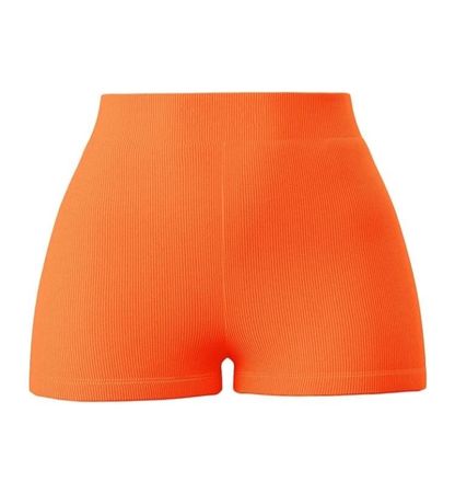 orange cycle shorts