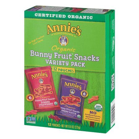 Annie's Bunny Fruit Snacks - Variety Pack 12ct : Target