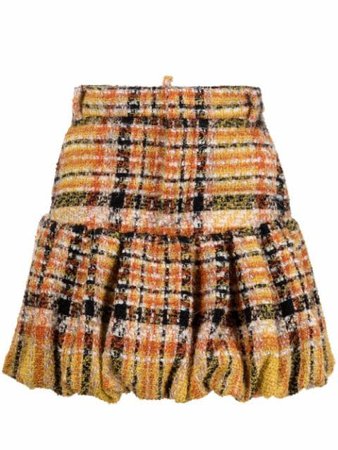 Dsquared2 check-pattern knitted skirt - FARFETCH
