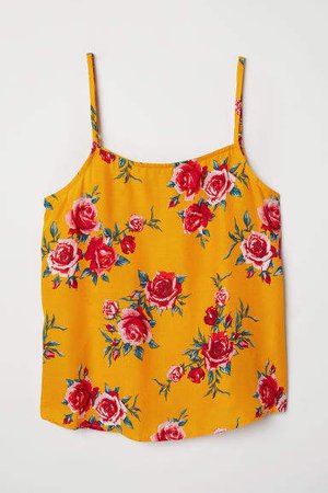 Viscose Camisole Top - Yellow