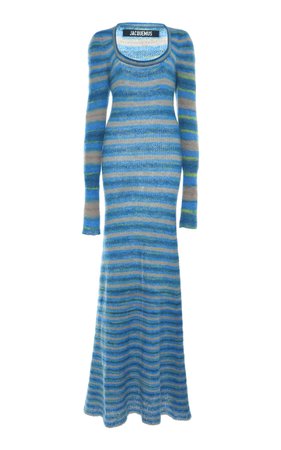 La Robe Perou Striped Wool Maxi Dress by Jacquemus | Moda Operandi