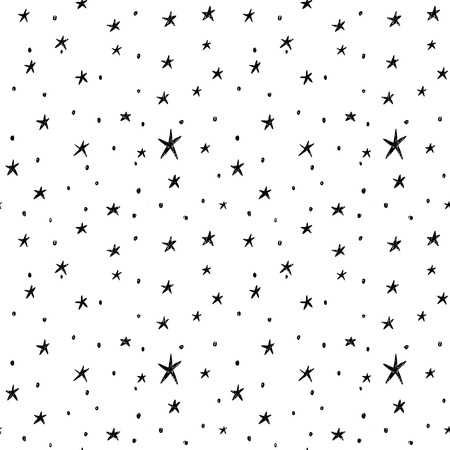 Seamless Pattern With Hand Drawn Stars Royalty Free Cliparts, Vectors, And Stock Illustration. Image 48407802.