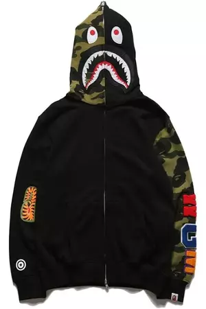 bape hoodie army green and black - Google Search