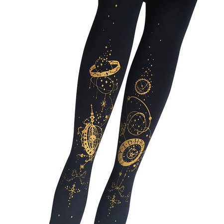 black and gold tights